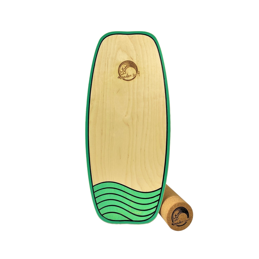 Balance Board Awa, fabricada en madera sostenible, ideal para surfistas y para mejorar el equilibrio