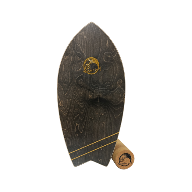 Koa Balance Board de madera oscura – Wooden Surf