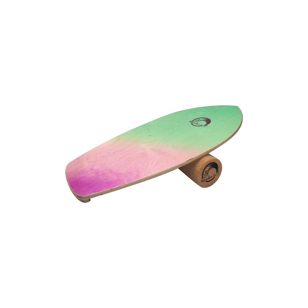 Balance Board Lacanau , fabricada en madera sostenible, ideal para surfistas y para mejorar el equilibrio