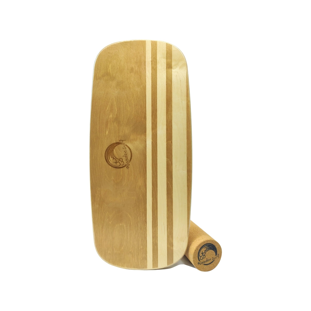 Balance Board Pupukea, fabricada en madera sostenible, ideal para surfistas y para mejorar el equilibrio